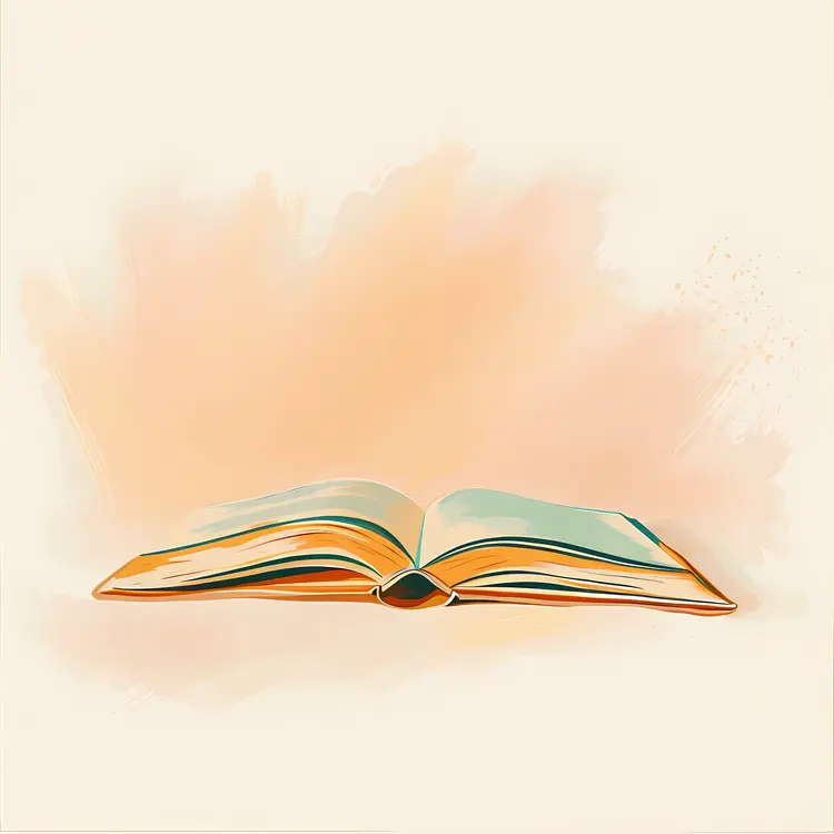 Open Book with Soft Background
