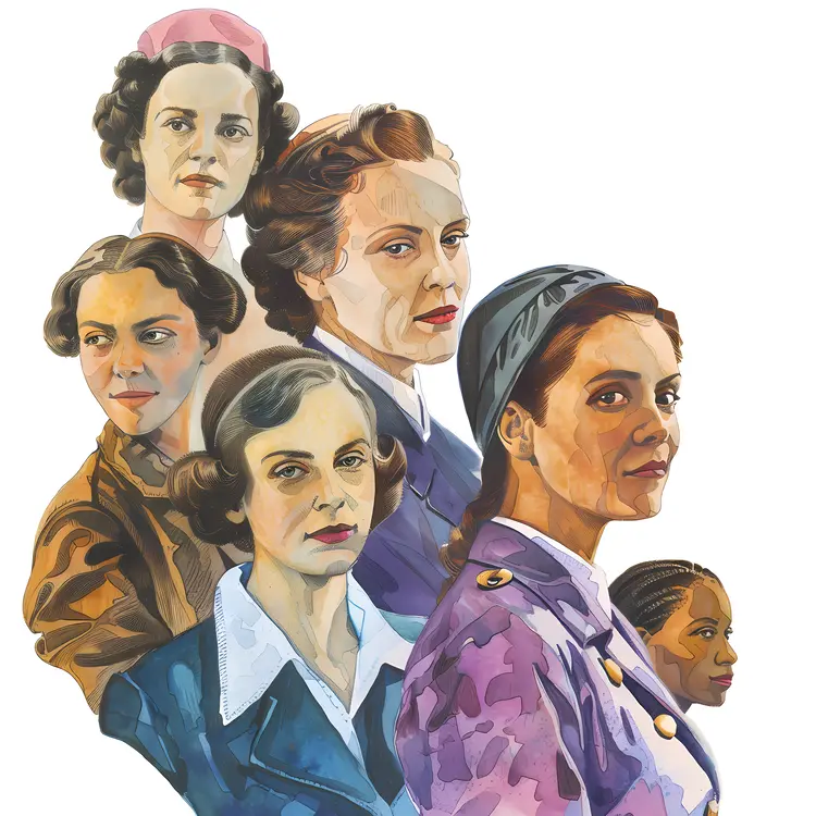Women in Vintage Attire