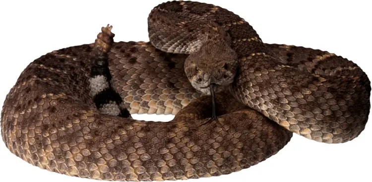 Coiled Rattlesnake
