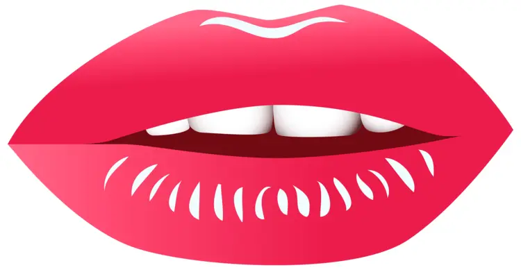 Red Lips with a Smile