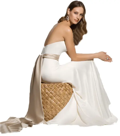 Elegant White Wedding Dress