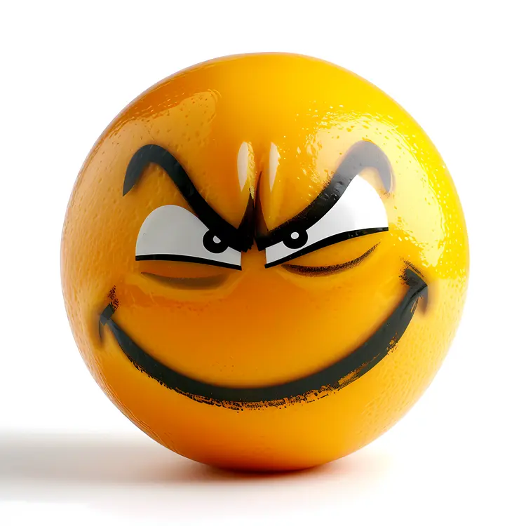 Angry Orange Emoji