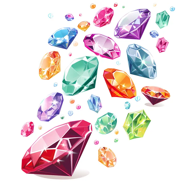 Colorful Gems and Jewels