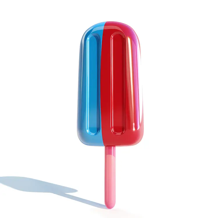 Red and Blue Popsicle