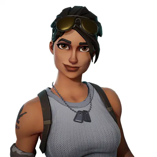 Animated Female Character with Goggles