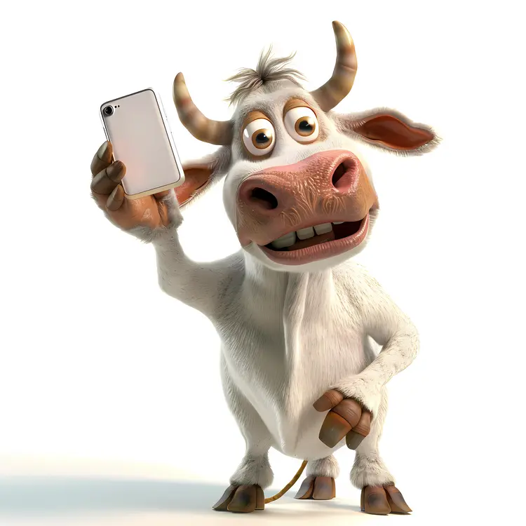 Cow Taking a Selfie