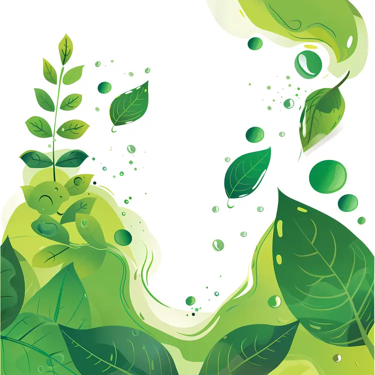 Fresh Green Leaves Illustration