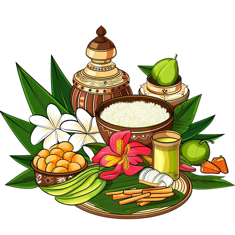 Traditional Festive Food Arrangement