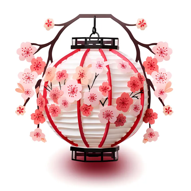 Cherry Blossom Hanging Lantern
