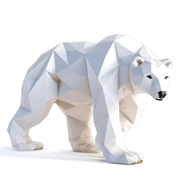 Geometric Polar Bear in 3D