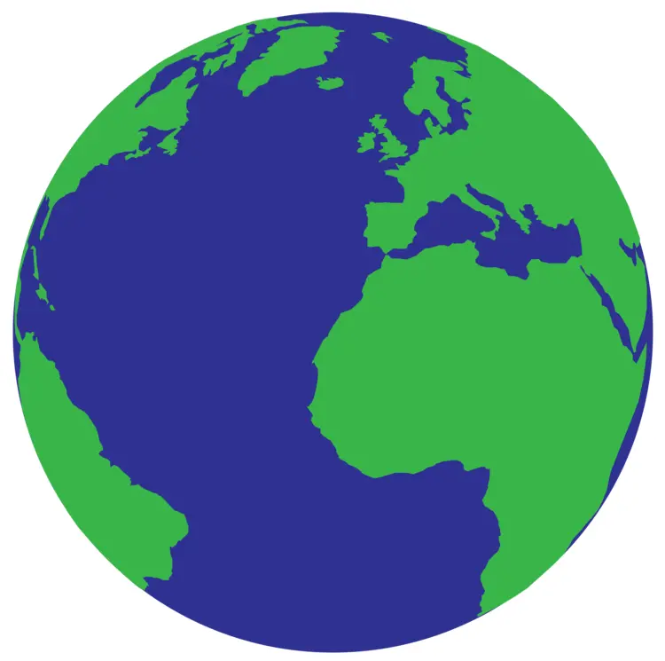 Green and Blue Earth Illustration