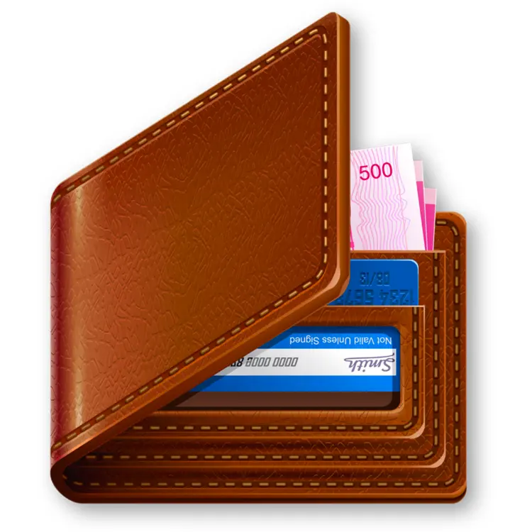 Brown Leather Bifold Wallet