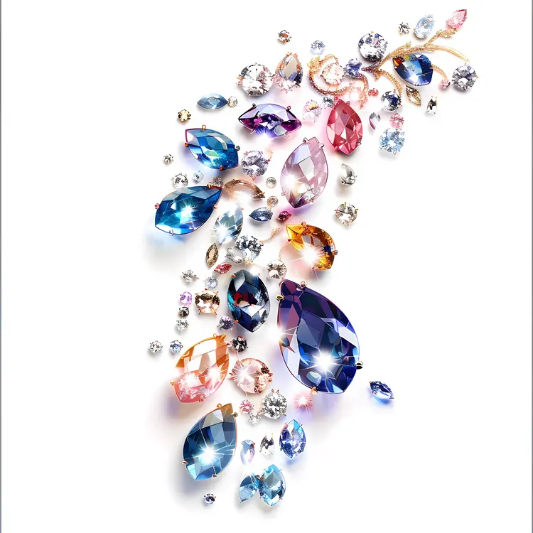 Sparkling Gems and Crystals