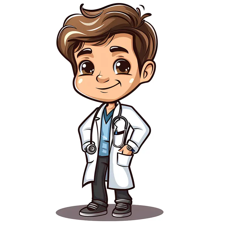Young Cartoon Doctor