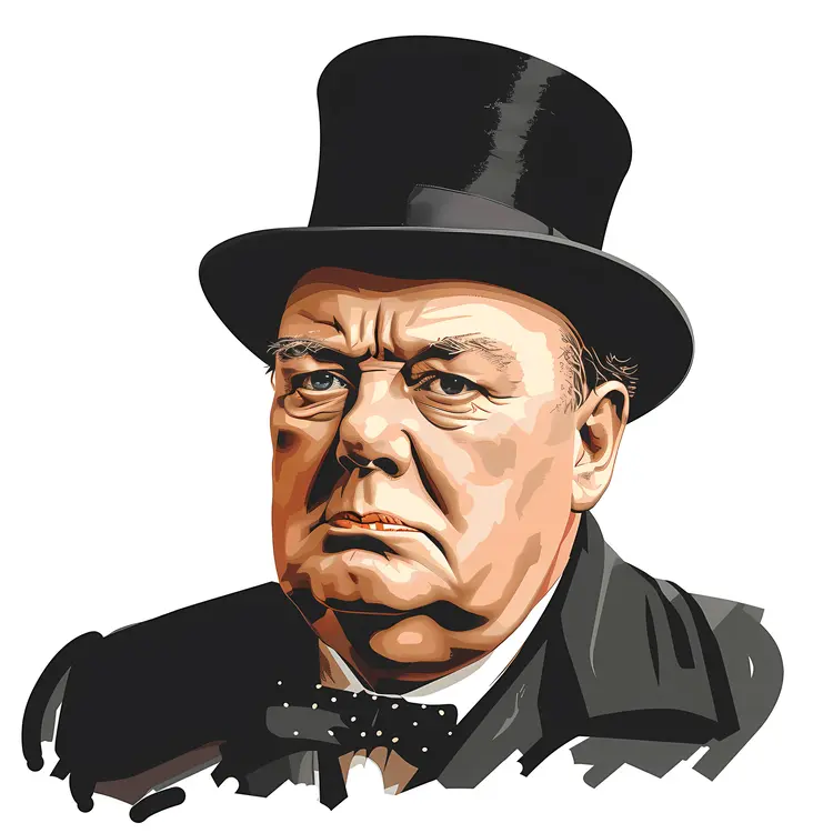 Man in Top Hat and Bow Tie