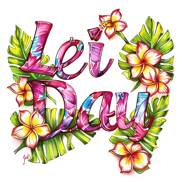 Colorful Lei Day Celebration