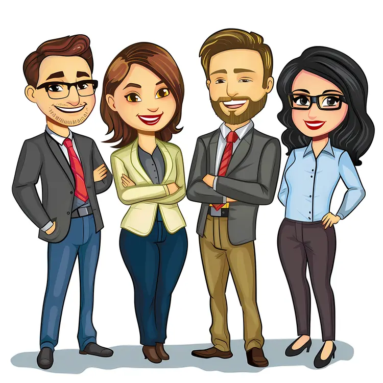 Business Team in Professional Attire