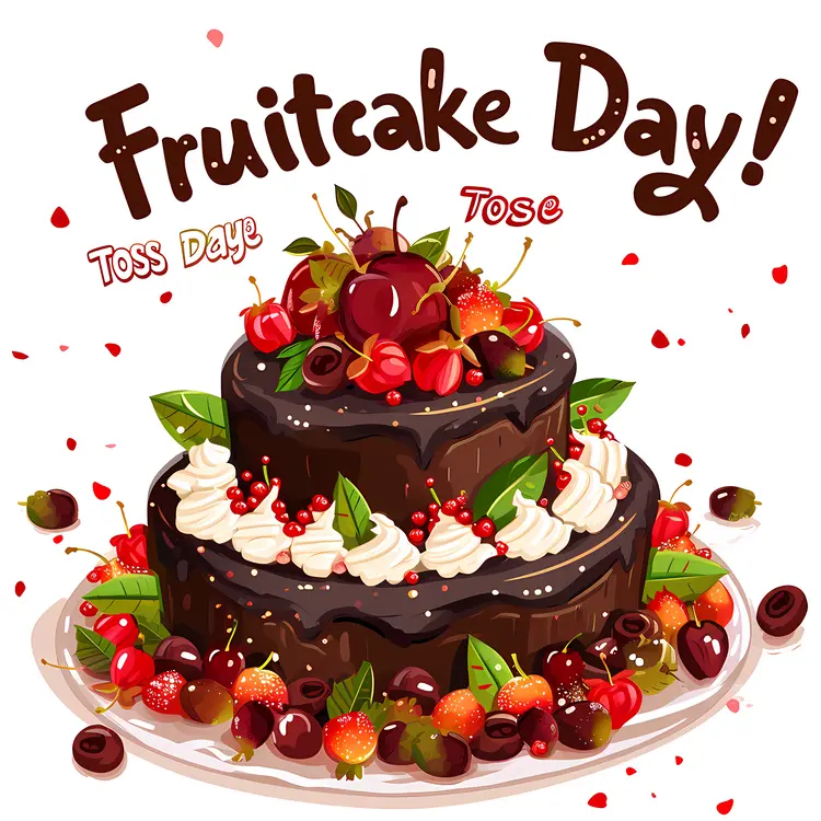 Double Layer Chocolate Fruitcake for Toss Day