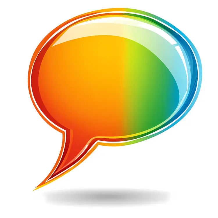 Colorful Speech Bubble