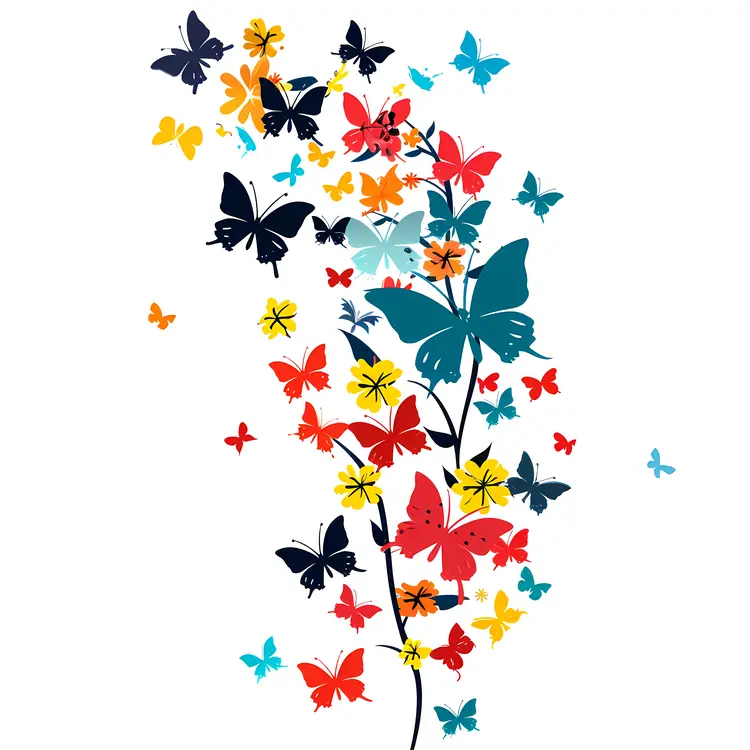 Butterflies and Flowers