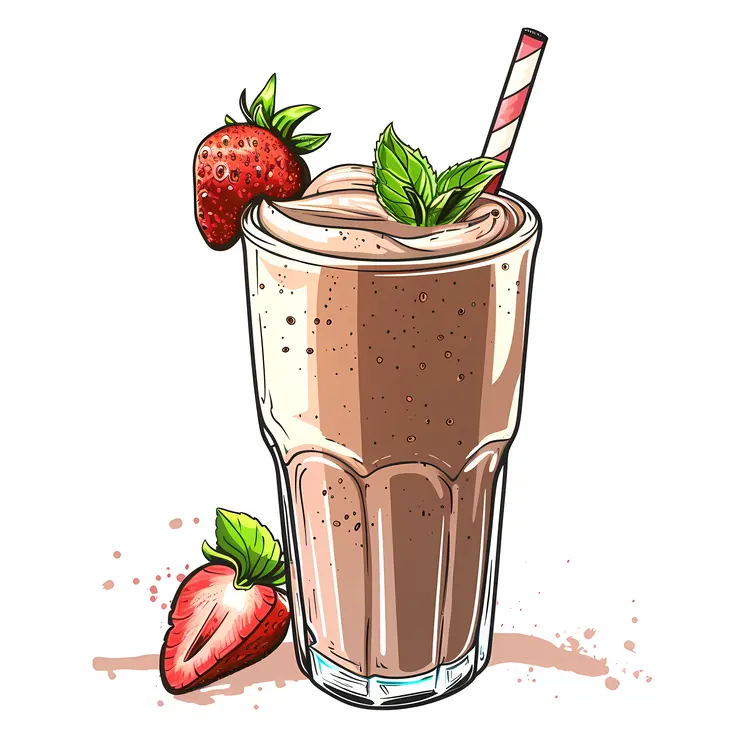 Delicious Strawberry Milkshake