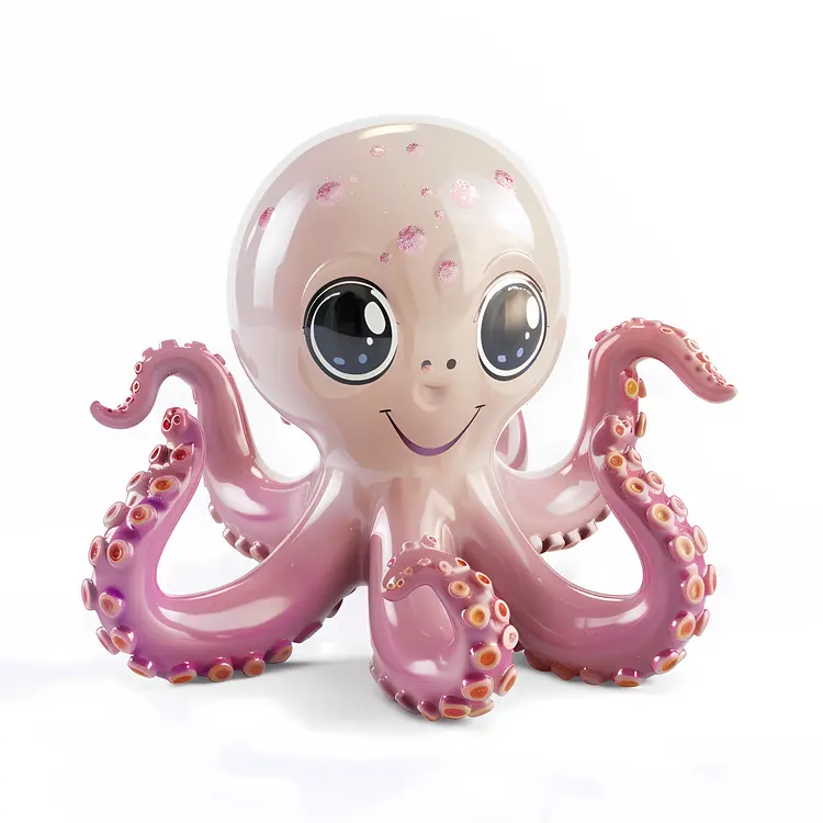 Cute Pink Octopus Toy