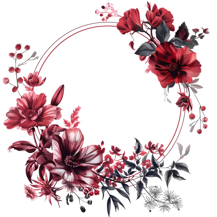 Elegant Floral Frame