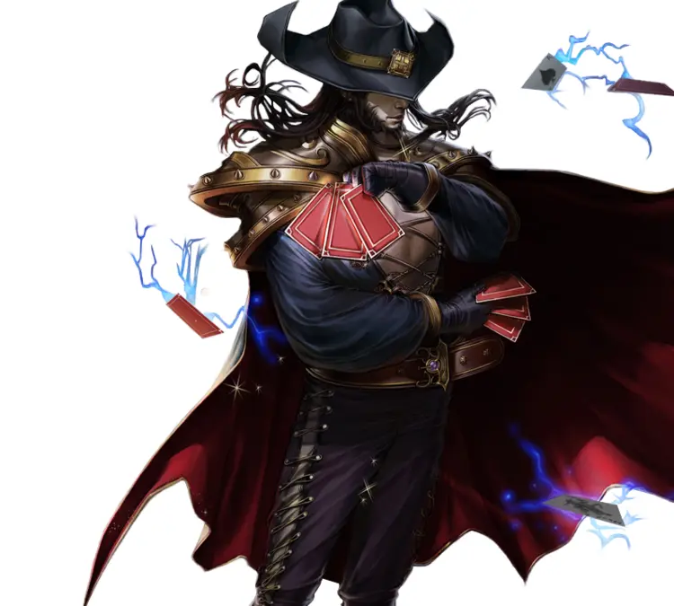 Mysterious Masked Man with Magic Cards