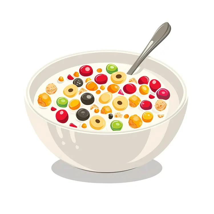 Cereal Bowl with Milk