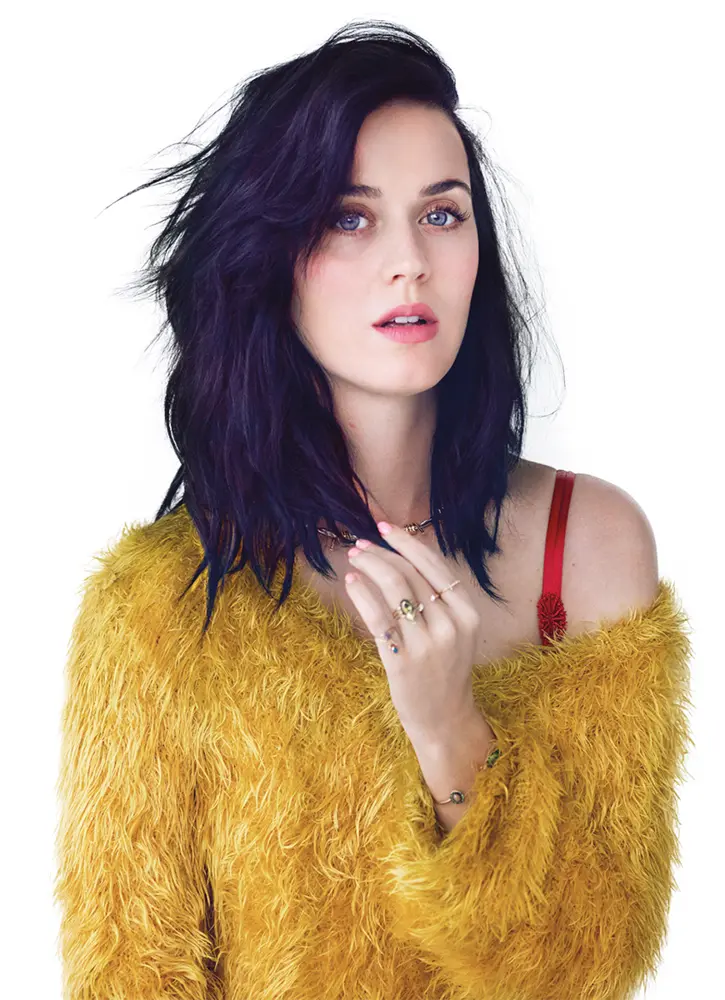 Woman in Yellow Sweater with Black Hair
