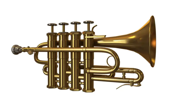 Golden Piccolo Trumpet