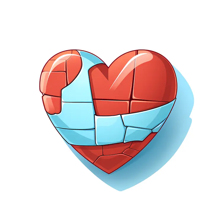Broken Heart with Tape