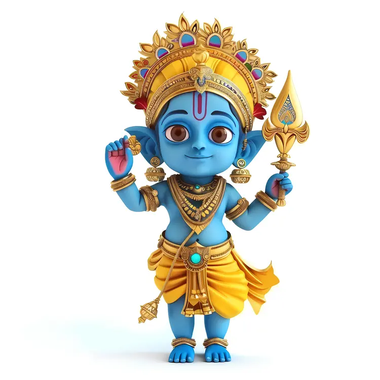Cute Hindu Deity Figurine