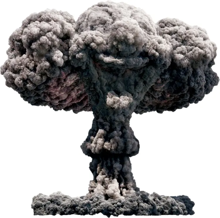 Massive Mushroom Cloud Explosion