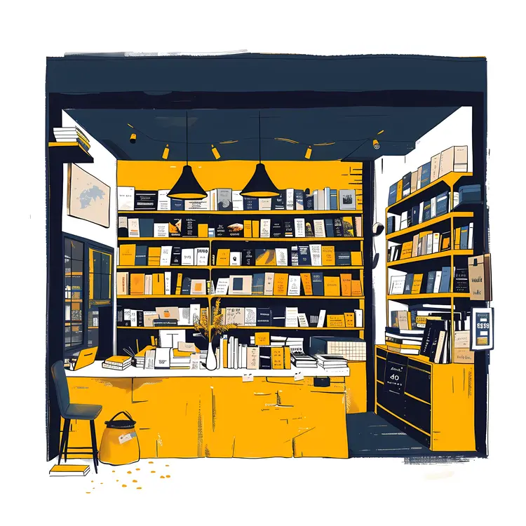 Stylish Bookstore Interior