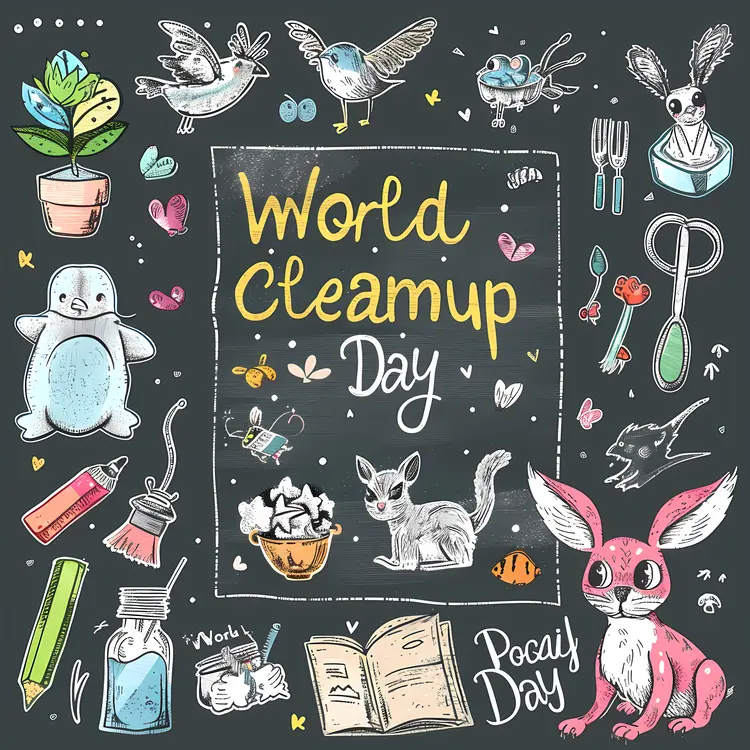 Doodle Art for World Cleanup Day