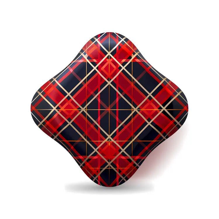Red Plaid Diamond Pattern