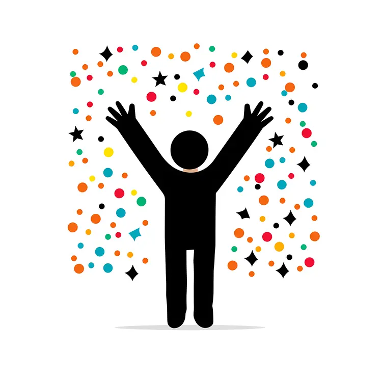 Celebration with Confetti