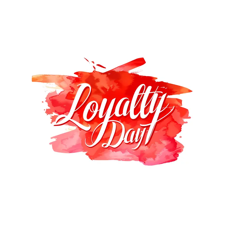 Loyalty Day Watercolor Brushstroke