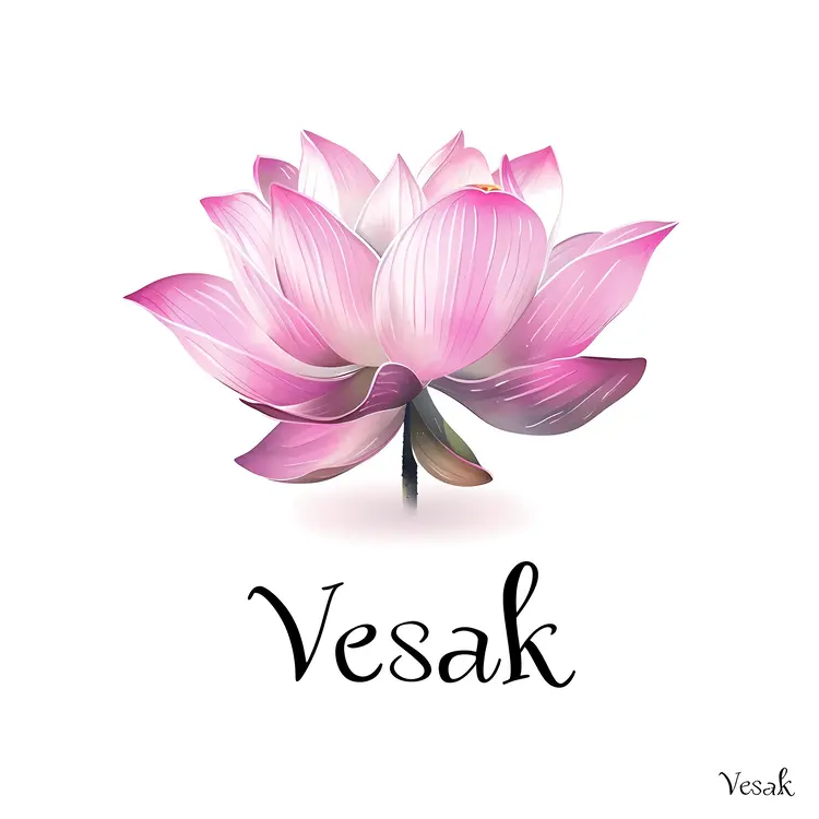 Pink Lotus Flower for Vesak Celebration