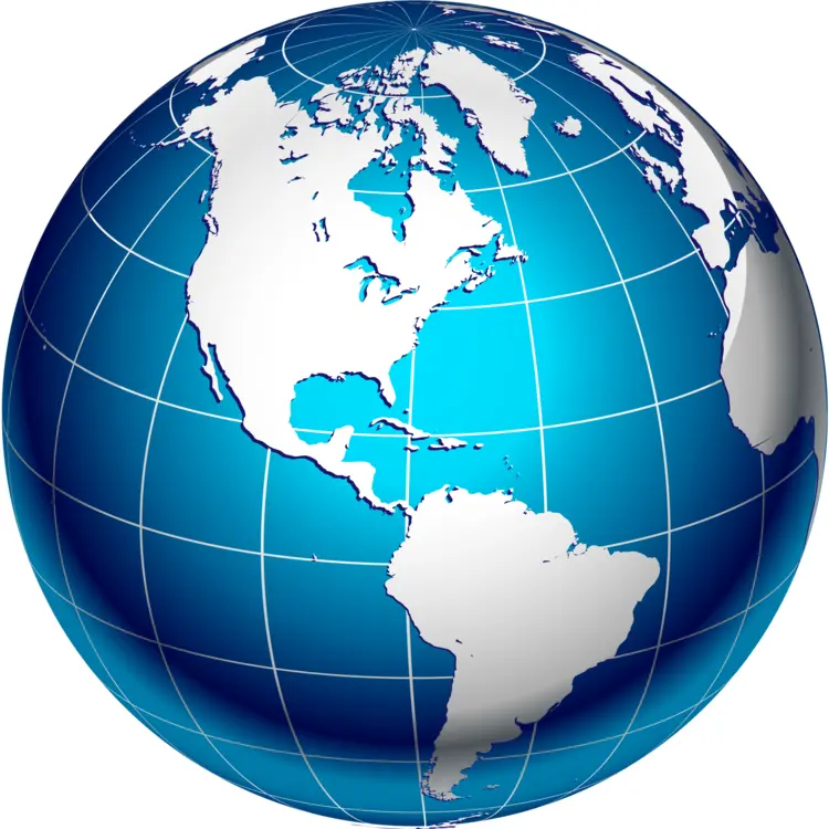 Blue Globe Illustration