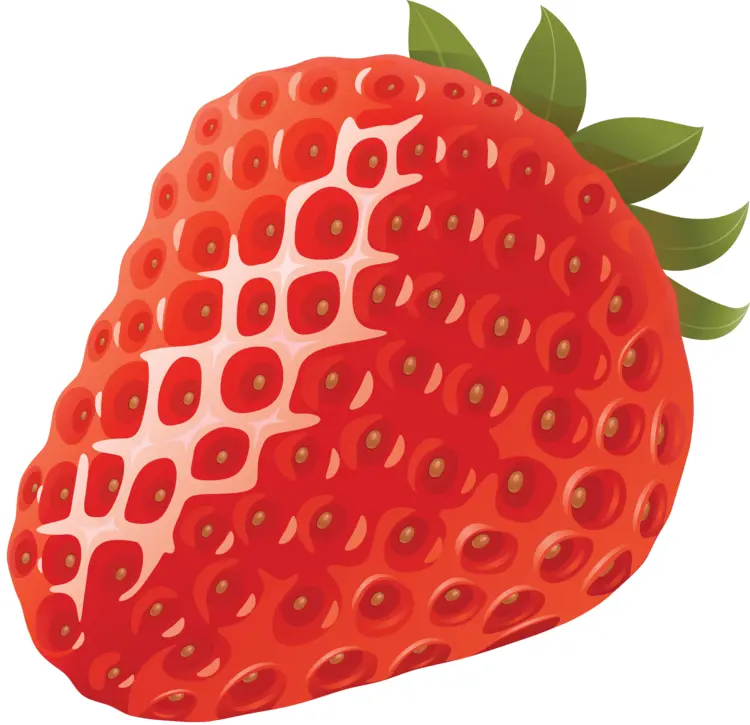 Red Strawberry with Seeds