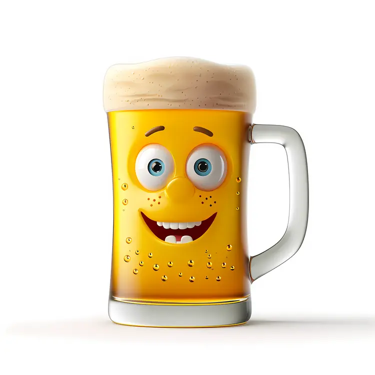 Smiling Beer Mug for Fun Times