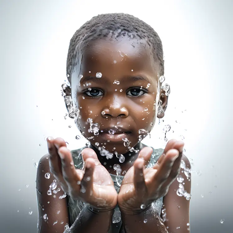 Child Playing with Water