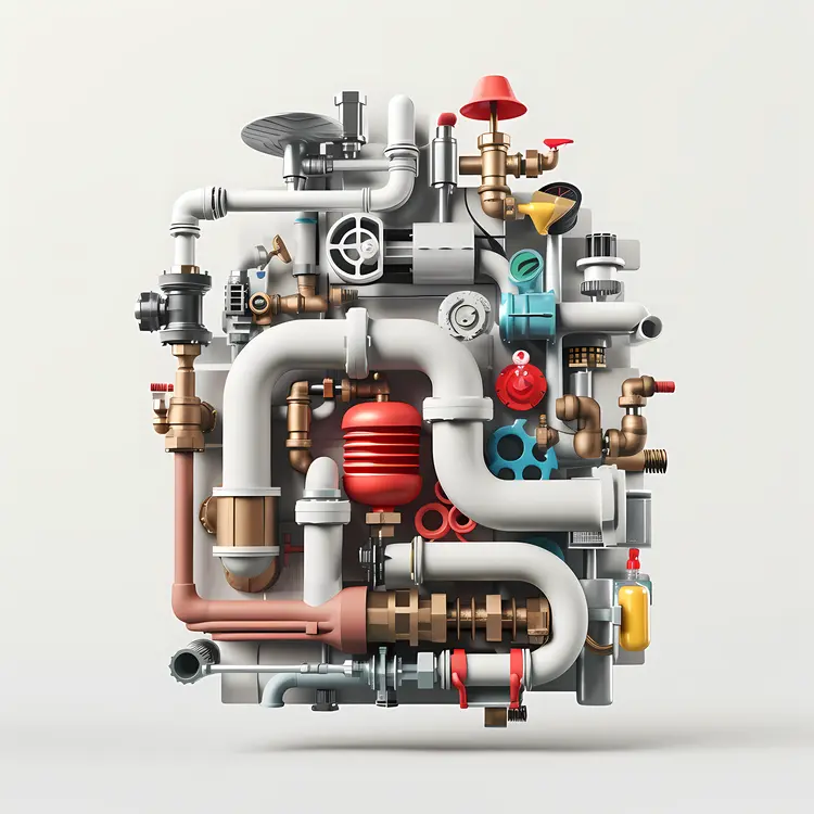Complex Arrangement of Pipes and Valves
