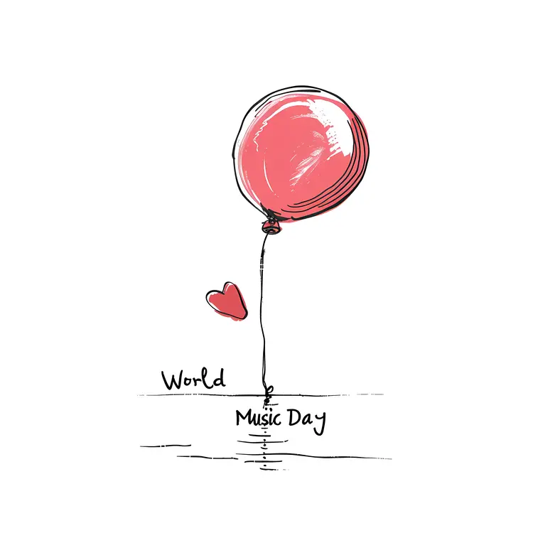 Red Balloon for World Music Day