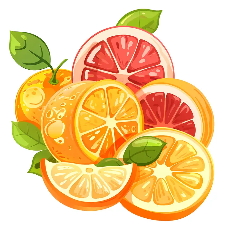 Colorful Citrus Fruits