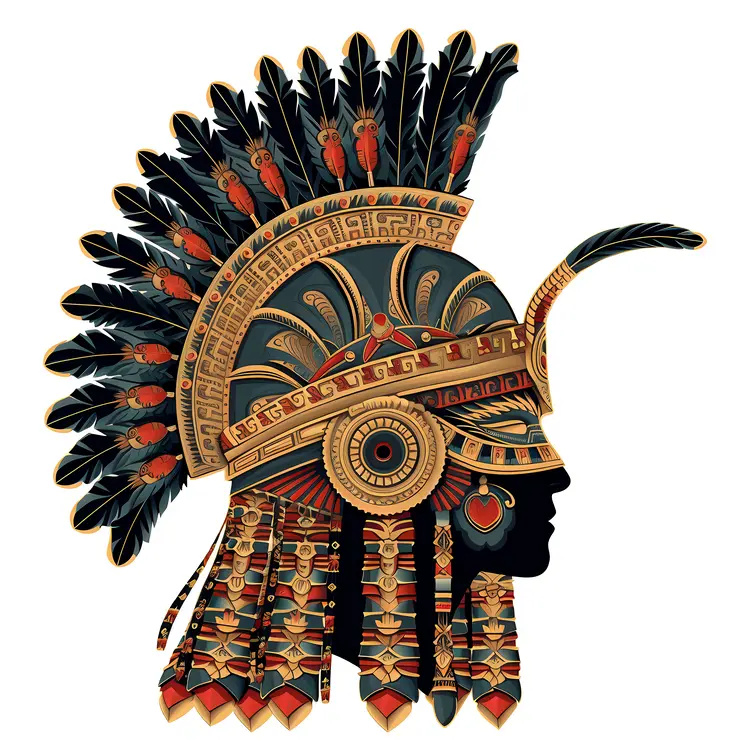 Decorative Feathered Mask