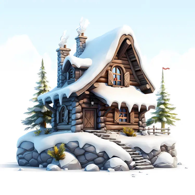 Cozy Snowy Cottage