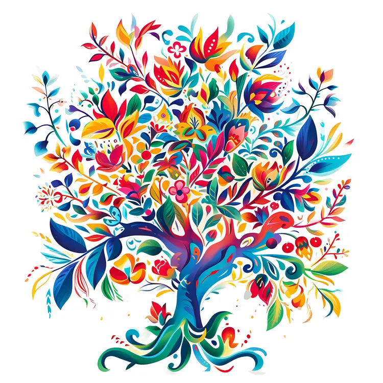 Colorful Abstract Tree